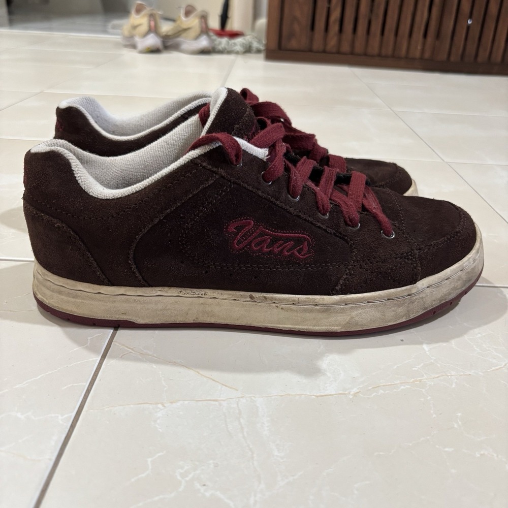 Vintage Vans Gwynn Skate Shoes Suede/ Red Brown Size Us Size 9 Skate Y2K Grunge